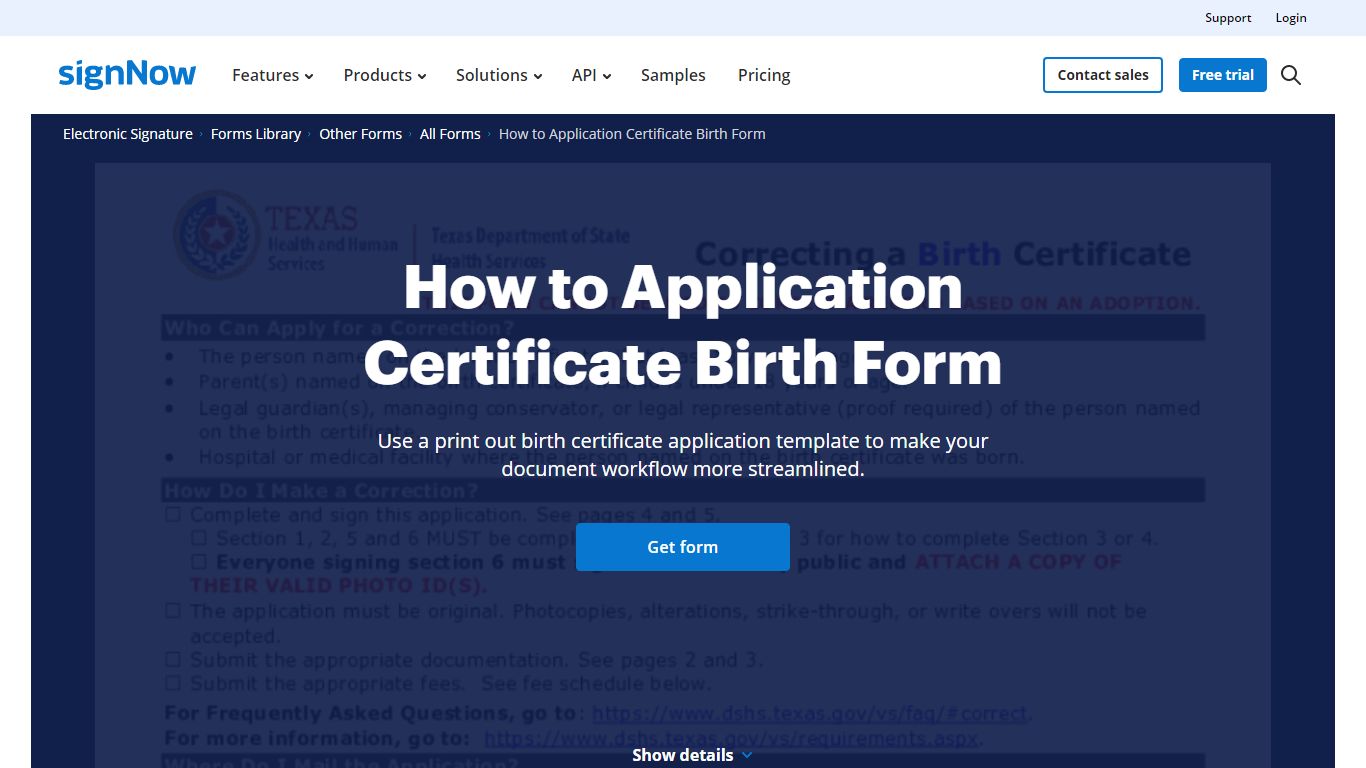 Print Out Birth Certificate Application Form - Fill Out and Sign ...